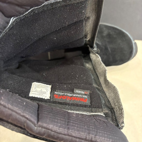 Merrell Encore Divine Midnight Black Suede Boots Women 7.5 Primaloft Polartec - Picture 10 of 16